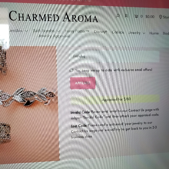Charmed Aroma ring size 6 - Picture 9 of 9